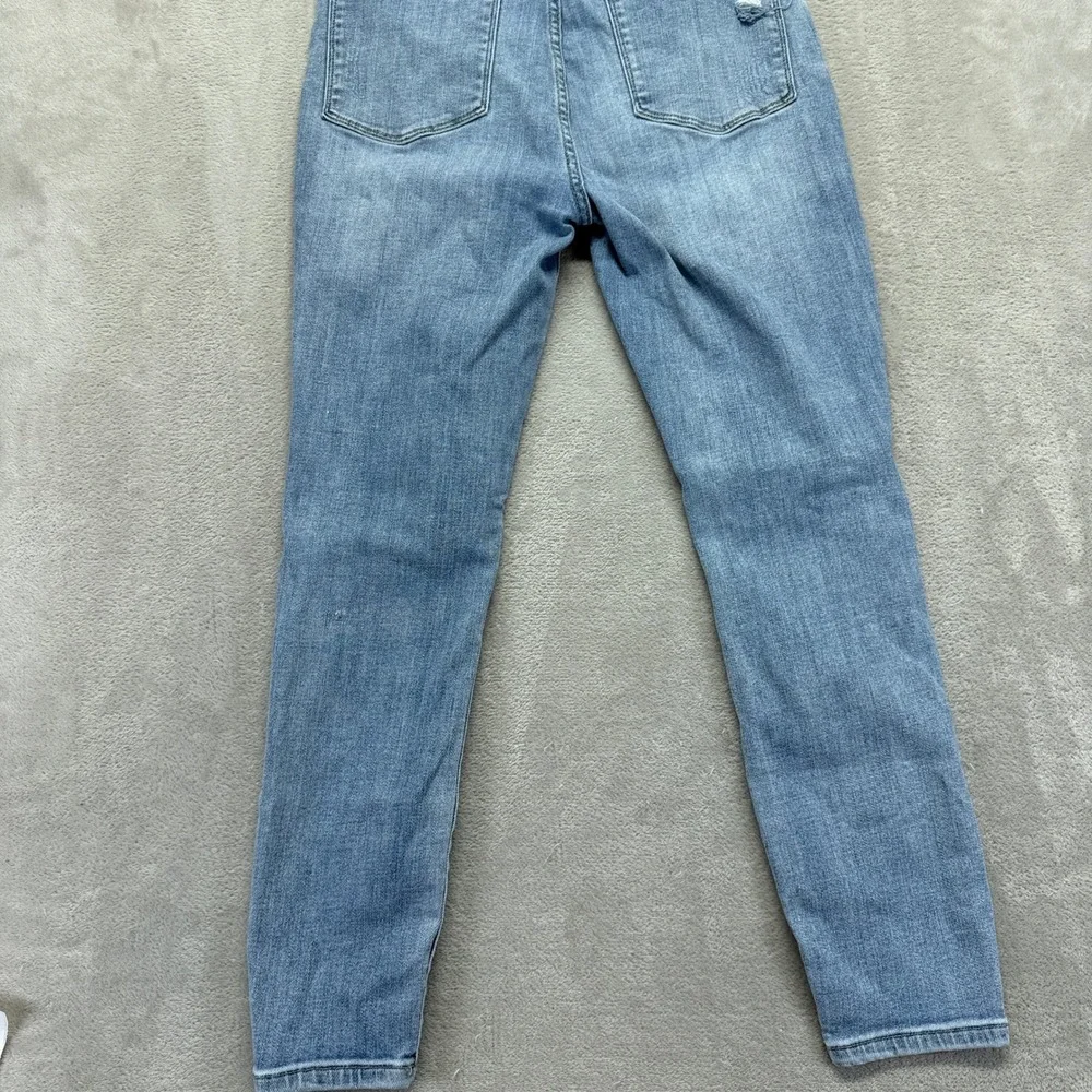 Judy Blue Jeans Women's 11/30 Hilaria Hi Rise Distressed Skinny Light Wash Denim